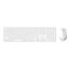 Rapoo 9810M Tastatur Maus enthalten Universal Bluetooth Weiß, Farbe: Weiß