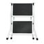 MSV 130009 Tritthocker Stahl Schwarz, Weiß, Farbe: Schwarz, Weiß, 3 image