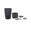 LECHUZA CUBICO Color 30 All-in-One Set Drinnen Topfpflanzer Freistehend Polypropylen (PP) Weiß, Farbe: Weiß