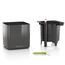 LECHUZA Cube Glossy 14 Drinnen Topfpflanzer Freistehend Polypropylen (PP) Titan, Farbe: Titan