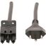Max Hauri AG 139966 Stromkabel Schwarz 3 m Netzstecker Typ J