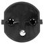 Steffen 1409563 1 Netzstecker-Adapter T12 Typ E/F hybrid Schwarz, Farbe: Schwarz, 3 image