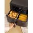 CREATE Dual Doppel 10 l Eigenständig 2400 W Heißluftfritteuse Schwarz, 4 image