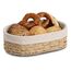 Zeller Present 14174 Brotkorb Rechteck Baumwolle, Netz Holz, 2 image