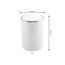 MSV 145198 Mülleimer 6 l Rund Polypropylen (PP) Weiß