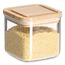 Zeller Present 14766 Lebensmittelaufbewahrungsbehälter Quadratisch Container 0,5 l Transparent, Bambus 1 Stück(e), 2 image