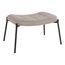 House Nordic 1501139 Fußschemel Pinienwald, Polyester, Stahl Steinfarbe