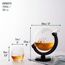 Oak & Steel 15035 Dekorative/s Flasche/Glas Schwarz, Transparent 1,5 l 1 Stück(e), 6 image