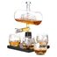 Oak & Steel 15038 Dekorative/s Flasche/Glas Transparent Glas, Holz 1 l 1 Stück(e)