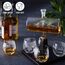 Oak & Steel 15038 Dekorative/s Flasche/Glas Transparent Glas, Holz 1 l 1 Stück(e), 2 image