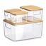 Zeller Present 15208 Aufbewahrungsbox Rechteckig Acrylnitril-Butadien-Styrol (ABS), Bambus Transparent, Bambus