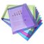 Rapesco 1665 Sammelmappe Polypropylen (PP) Mehrfarbig, Transparent A4