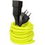 MaxTex 168155 Stromkabel Gelb 3 m T12 T13, Farbe: Gelb, Länge: 3 m