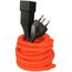 MaxTex 168157 Stromkabel Orange 3 m T12 T13, Farbe: Orange, Länge: 3 m