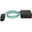MaxTex Steckdosenleiste Cube 3x Typ 13 schwarz / türkis USB