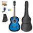 MAX Music 173.209 Gitarre Akustikgitarre Klassisch 6 Saiten Schwarz, Blau, Farbe: Schwarz, Blau