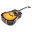 MAX Music 173.216 Gitarre Akustikgitarre Dreadnought 6 Saiten Schwarz, Orange, Farbe: Schwarz, Orange, 7 image