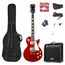 MAX Music GigKitDR E-Gitarre Klassisch 6 Saiten Rot, Farbe: Rot