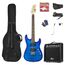 MAX Music GigKitQDB E-Gitarre Klassisch 6 Saiten Blau, Farbe: Blau