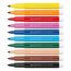 Caran d-Ache 195.410 Filzstift Fettdruck Beige, Schwarz, Blau, Braun, Grün, Hellblau, Orange, Pink, Rot, Gelb 10 Stück(e)