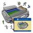 Iconic Puzzles Chelesea FC - Stamford Bridge Stadium Puzzlespiel 150 Stück(e) Sport, Farbe: Blau, Grün, Grau