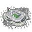 Iconic Puzzles Juventus FC - Allianz Stadium Formpuzzle 270 Stück(e) Sport