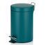 Kela 20528 Abfallbehälter Rund Metall Farbe Petrol, Farbe: Farbe Petrol