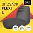 Lumaland 20656 Sitzsack Dunkles Grau Drinnen Oval, 2 image