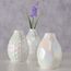Boltze 2080309 Vase Vase mit runder Form Keramik Weiß, 2 image