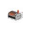 Wago 222-415 Anschlussblock Grau, Orange, 2 image