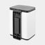 Brabantia Bo Waste Bin 7 l Rechteckig Stahl Schwarz, Weiß, Farbe: Schwarz, Weiß, 6 image