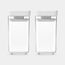 Brabantia Tasty+ Rechteckig Kanister 0,15 l Hellgrau, Transparent 2 Stück(e), Farbe: Hellgrau, Transparent