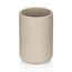 Kela 23950 Zahnputzbecher Keramik Rund Einzelbild Freistehender Badezimmerbecher, Farbe: Beige