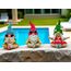 dameco 24174 Gartenfigur Gartenstatue Gnom Polyresin Beige, Schwarz, Blau, Grün, Rot, Weiß, Gelb 3 Stück(e), 3 image