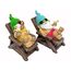 dameco 24175 Gartenfigur Gartenstatue Gnom Polyresin Beige, Schwarz, Blau, Grün, Rot, Weiß, Gelb 2 Stück(e), 2 image
