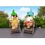 dameco 24175 Gartenfigur Gartenstatue Gnom Polyresin Beige, Schwarz, Blau, Grün, Rot, Weiß, Gelb 2 Stück(e), 3 image