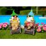 dameco 24175 Gartenfigur Gartenstatue Gnom Polyresin Beige, Schwarz, Blau, Grün, Rot, Weiß, Gelb 2 Stück(e), 5 image