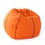 Lumaland 24664 Sitzsack Schwarz, Orange Innen & Außen Rund