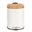 WENKO Fianema Rund Edelstahl Weiß, Holz, Farbe: Weiß, Holz, 7 image
