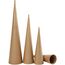 Creativ Company 265040 Christbaumschmuck Kegelförmiger Weihnachtsschmuck Papier Natürlich/Natur 3 Stück(e)