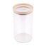 Fackelmann 26568 Glas Rund Glas, Kunststoff Beige, Transparent