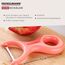 Fackelmann 26626 Schäler Obst & Gemüse Y-Schäler Grau, Pink, 4 image