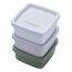 Fackelmann 26924 Brotdose Brotdosenset Silikon Beige, Grün, Grau, Hellblau 3 Stück(e)