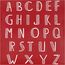 Creativ Company 27067 Schablone Rot Buchstabenschablone, 2 image