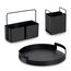 Zeller Present 27460 Serviertablett Bett-Serviertablett Rund Schwarz, 3 image