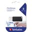 Verbatim PinStripe - USB-Stick 8 GB - Schwarz
