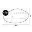 Lumaland 27885 Sitzsack Braun, Weiß Innen & Außen Oval, 9 image