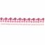 Rico Design 302257 Dekorative Bänder 0,5 m Pink