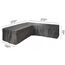 AeroCover Eck-Lounge-Hülle L-form 270x270x100x70cm