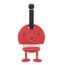 Hoptimist 35794 Kofferetikett Schwarz, Rot
